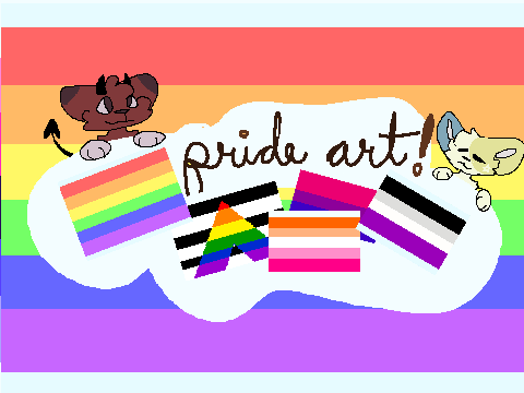 Pride Flags character Drawings