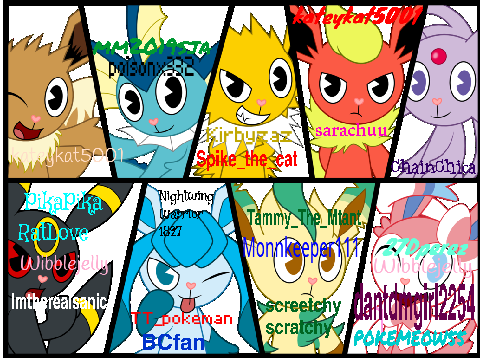 Sign your name beside ur favorite eeveelutions! remix remix remix remix remix remix remix r..… remix