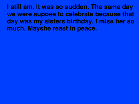 Rest in Peace Reflection. 