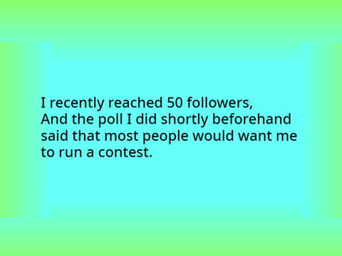 [Cancled] 50 Followers Pfp contest!