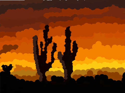 Sunset | Dot Art