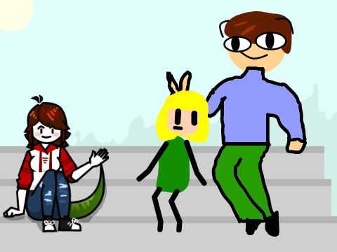 Im here ;-; (With other people who I randomly drew)