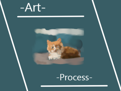 Cute Kitten- Art Process
