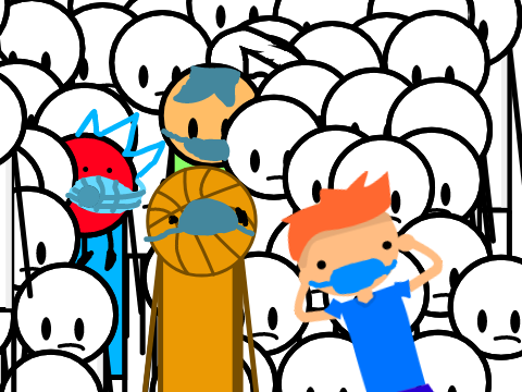 add yourself standing in a crowd remix remix