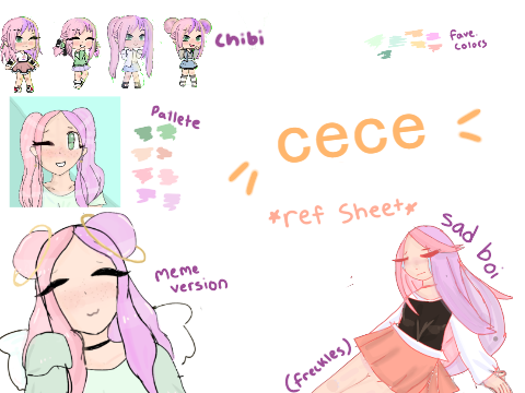 -, cece character ref '-
