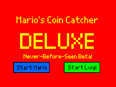 Mario's Coin Catcher Deluxe: Beta Edition