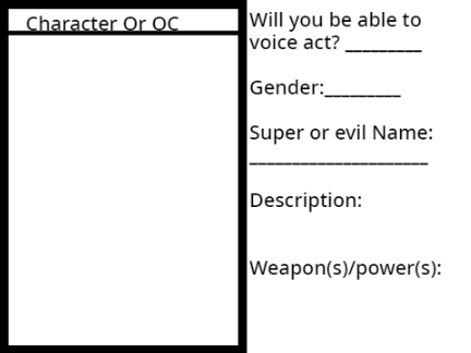Future Avengers sign up(results are in!)