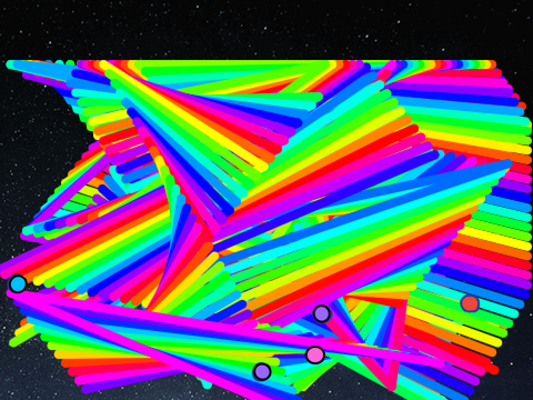 Rainbow lines in Space!