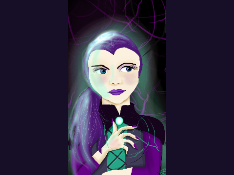 Drawing of my sorceress oc 
