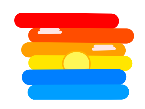 Sunset Flat Art