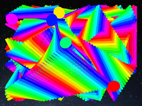Rainbow Lines in Space