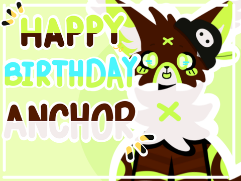 HAPPY B-DAY ANCHOR