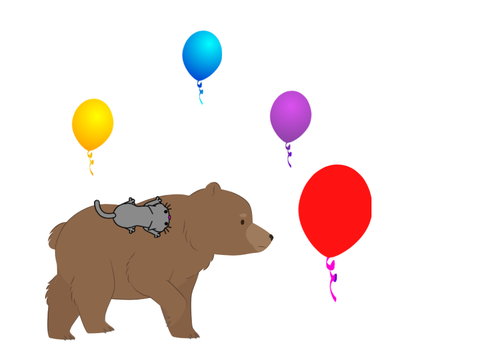 the bear balloon
