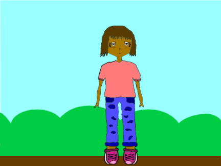My First Digital Anime Girl Made On Scratch.