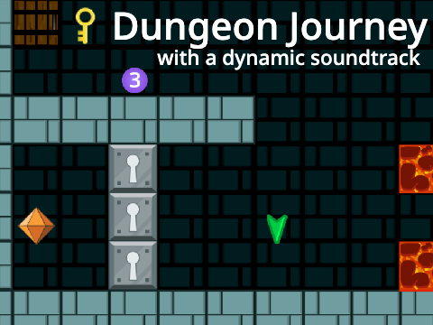 Dungeon Journey, but with a dynamic soundtrack