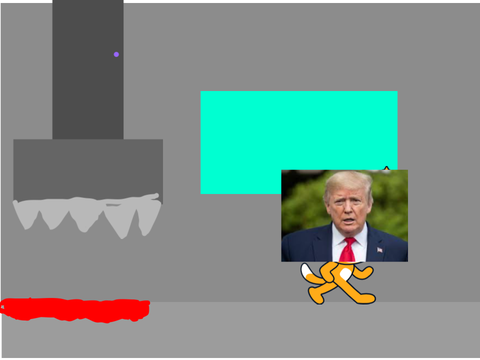 donald trump runing from the big crush thing in jolly 3 remix
