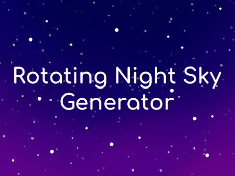 Rotating Night Sky Generator