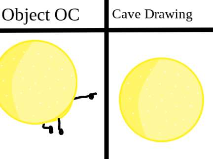 give me your object oc and ill make a cave drawing of them - open remix