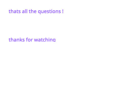Q and A