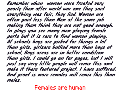 Females are human