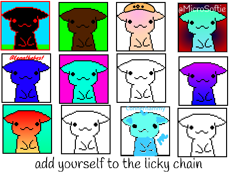 add yourself to thel licky chain! (7 lickys so far) remix remix remix