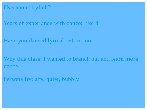Lyrical 101 hw