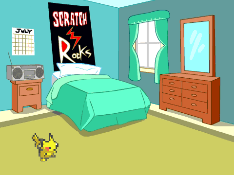 Playing with Pikachu!!!!!