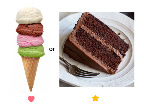 Do you like cake or ice cream?