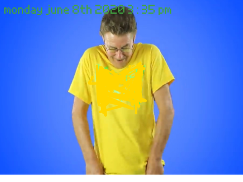 man caught on camera crying 