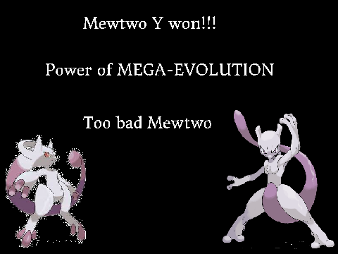 Pokemon Battle: Mewtwo VS Mewtwo Y remix