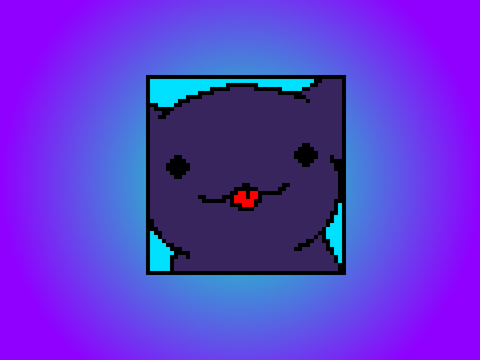 Colour your own Licky Cat! 