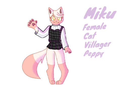 Miku [] honeydew valley(animal crossing) oc ref