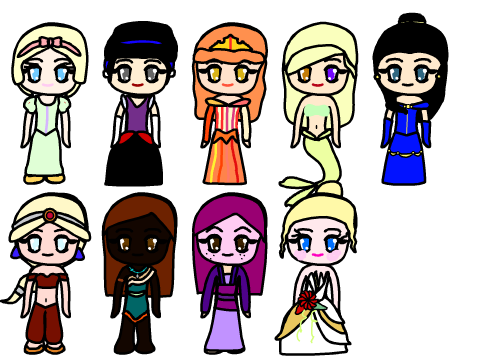 DISNEY PRINCESSES!!! :D :D :D remix
