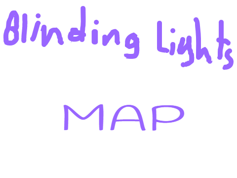 Blinding lights map