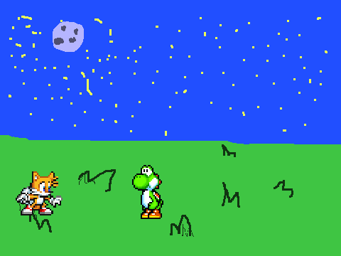 Yoshi Vs Tails 
