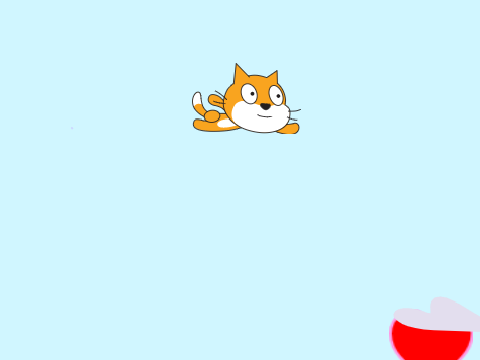 Flying cat!
