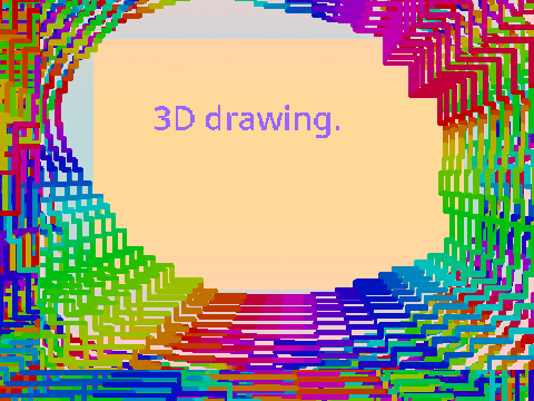 3D drawing.