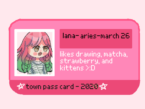 ☆ Lana- town pass card