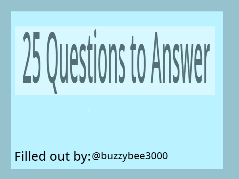 25 Questions to Answer :) remix