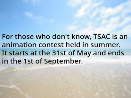 The Summer Animation Contest 3. - TSAC 3 - remix