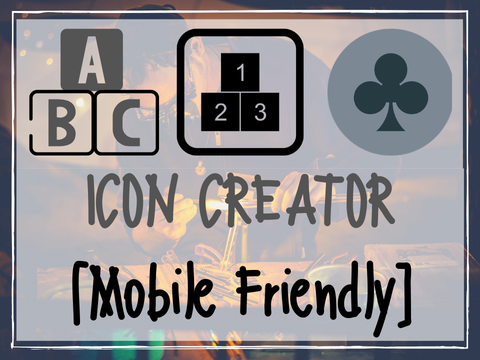 Letter/Number/Symbol Icon Creator [Mobile Friendly] 1.0