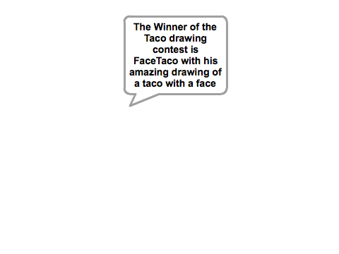 Da winner of the Drawing contest