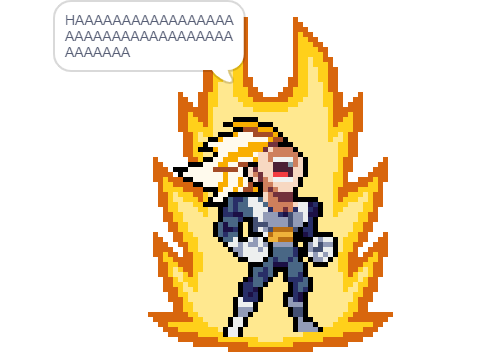 haha Vegeta goes HAAAH