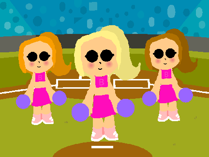 Cheerleader Barbie And Her Friends