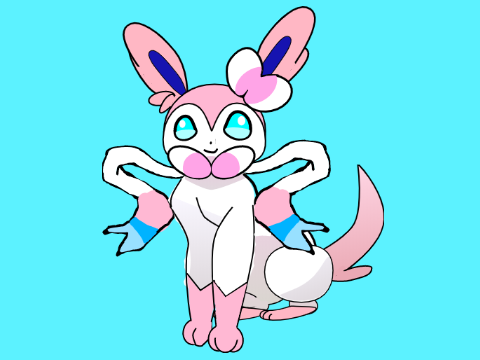 Sylveon drawing for eevee evelution contest