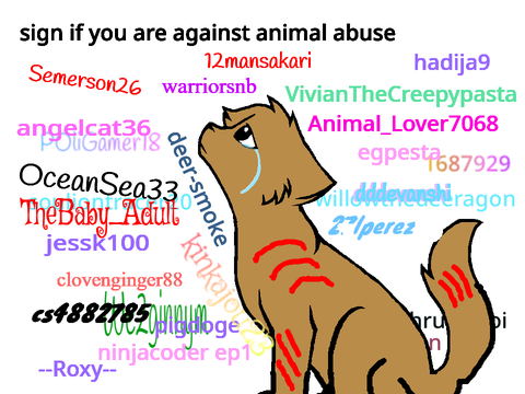 Sign If You Are Against Animal Abuse Remix (x11) remix remix remix remix