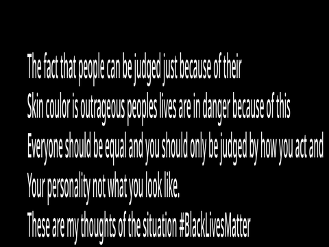 #BlackLivesMatter