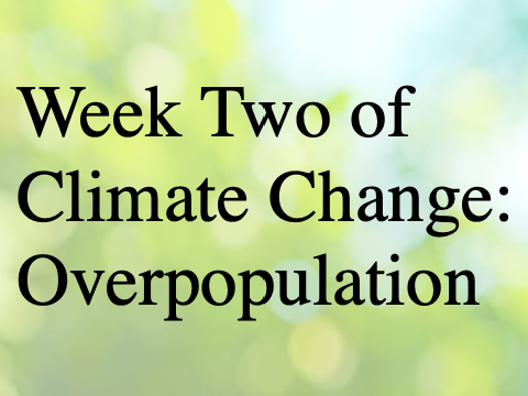 Week Two of Climate Change: Overpopulation