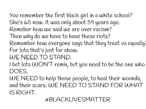 REMIX IF YOU BELIEVE THAT BLACK LIVES MATTER!! remix remix