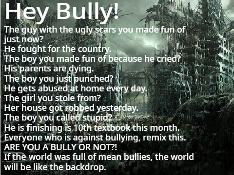Stop Yo Frikn Bullying!!!!